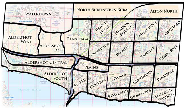 Burlington community map